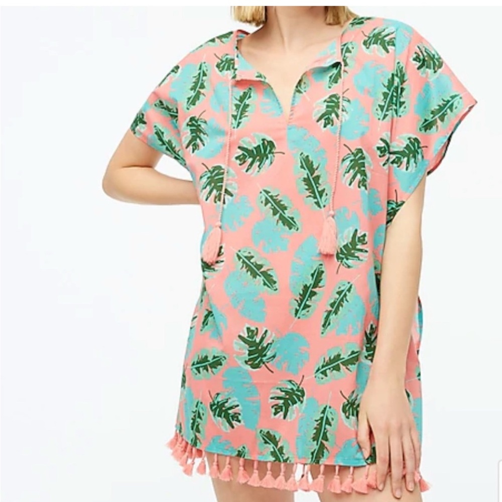 J. Crew Kaftan Swim Tunic Beach Coverup